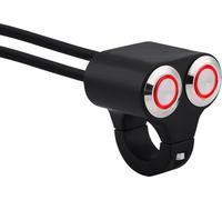 7/8 -pouce -22 -mm -Motocyclette -Interrupteur de direction Phare Feux de brouillard de freinage Marche/Arrêt avec indicateur type D.