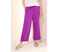 7/8 Wide Leg Pantalon en lin mélangé