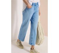 7/8 Wide Legs Jeans avec détail de broderie
