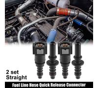 7.89mm à 8mm Droit Voiture Carburant Tuyau Rapide Libération Connecteur 2 Ensemble