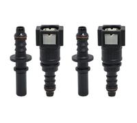 7.89mm à 8mm Droit Voiture Carburant Tuyau Rapide Libération Connecteur de Tuyaux d'Essence Adaptateurs de Durites pour Voitures Connecteur de coupleur à dégagement rapide de tube (2 Ensemble/Droit)