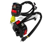 7/8inch Motorcycle Handlebar Switch Contrôle de l'eau-prote Horn Turn Headlight Control Switch Compatible avec Les modèles NK150(Left and Right)