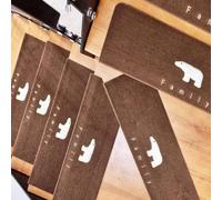 7.9 « x30 » Soft Carpet Stair Treads Self Adhesive 15 Pack, Antidérapant Escalier Tapis Tapis Lavables en Machine, Coussinets D’escalier Tuiles De Tapis pour Le, Brown, 5 Pieces