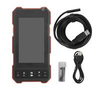 7.9mm Dual Lens Endoscope Camera with 4.5 inch IPS Screen, IP67 Waterproof, 5 Meter Cable, Industrial Borescope with LED Lights