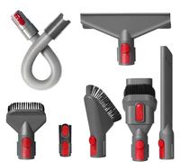 7 Accessoires Compatible Dyson V7 V8 V10 V11 V15 Aspirateur | Tuyau flexible, brosse matelas, brosse dure, suceur flexible et embouts multifonctions