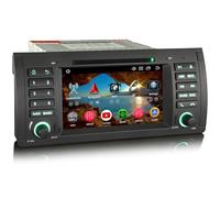 7"Android 16 Autoradio DVD 8 cœurs 4Go 64Go Carplay pour BMW Série 5 X5 E53 | GPS Navigateur Prise en charge sans fil Android Auto Bluetooth 5.0 WiFi Écran tactile DVD DSP RDS FM Radio Stéréo
