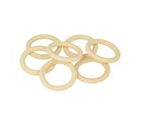 7 ANNEAUX - BOIS ROND - 29.5X4.3 MM - BIJOUX