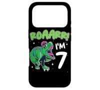 7. Anniversaire Roaarr J'Ai 7 Ans, Anniversaire d'un Dinosaure Coque pour iPhone 17 Pro