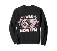 7 Ans Anniversaire Mignon 6 Maintenant Je suis 7 67 drôle pour Les Enfants Sweatshirt