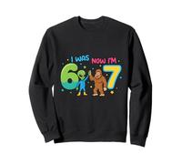 7 Ans : Birthday Alien 6 Now I'm 7 67 C'est drôle pour Les Enfants Sweatshirt