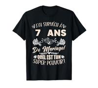 7 ans De Mariage Humour Mari Anniversaire T-Shirt