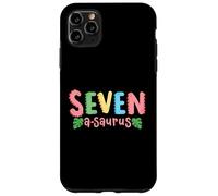 7 ans Saurus Kids Dinosaure 7ème anniversaire Famille Coque pour iPhone 11 Pro Max
