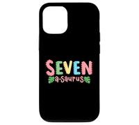 7 ans Saurus Kids Dinosaure 7ème anniversaire Famille Coque pour iPhone 12/12 Pro