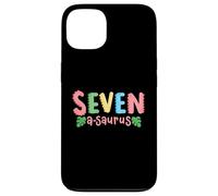 7 ans Saurus Kids Dinosaure 7ème anniversaire Famille Coque pour iPhone 13