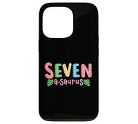 7 ans Saurus Kids Dinosaure 7ème anniversaire Famille Coque pour iPhone 13 Pro