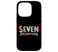 7 ans Saurus Kids Dinosaure 7ème anniversaire Famille Coque pour iPhone 14 Pro