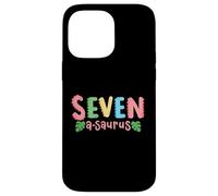 7 ans Saurus Kids Dinosaure 7ème anniversaire Famille Coque pour iPhone 14 Pro Max