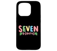 7 ans Saurus Kids Dinosaure 7ème anniversaire Famille Coque pour iPhone 15 Pro