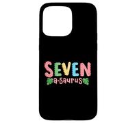 7 ans Saurus Kids Dinosaure 7ème anniversaire Famille Coque pour iPhone 15 Pro Max