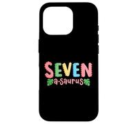 7 ans Saurus Kids Dinosaure 7ème anniversaire Famille Coque pour iPhone 16 Pro