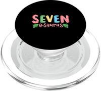 7 ans Saurus Kids Dinosaure 7ème anniversaire Famille PopSockets PopGrip pour MagSafe