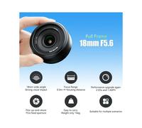 7 Artisans 18mm F5.6 Full-Frame Ultra-Wide Angle Lens Pancake Lens for E Mount Cameras Mirrorless Cameras A