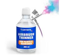 7 Artists Airbrush Thinner 250 ml - Diluant Aerographe & Medium Acrylique pour Pulvérisation Uniforme et Éviter les Bouchages | Professionnel Diluant Peinture Maquette