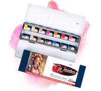 7 Artists Aquarelle Peinture 14 Godets Portrait Set | Palette | Coffret | Boitier | Kit | Watercolor Pour Adulte