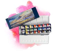 7 Artists Aquarelle Peinture 21 Godets Paysage Peinture Aquarelle Set | Palette Peinture Adulte | Coffret Watercolor