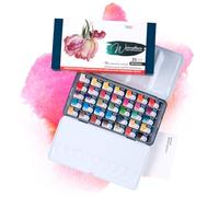 7 Artists Aquarelle Peinture 35 Godets Botanique Set | Palette | Coffret | Boitier | Kit | Watercolor Pour Adulte
