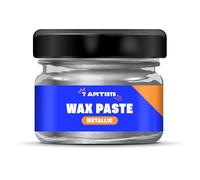 7 Artists Cirage Argente Métallique 20 ml - Cire Silver pour Peinture Effet Métal | Cire a Dorer | Pâte Argente pour Cadre, Dorure Artisanale | Metallic Antique Guilding Wax à Patiner