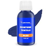 7 Artists Couleurs pour tissus permanents - trempe pour tissus bleus 125 ml | Peinture pour tissus | Couleur pour tissus | Détrempe pour tissus | Peinture pour tissus | Couleurs pour tissu | Fabric