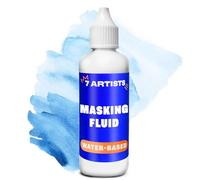 7 Artists Masking Fluid Gel 80 ml - Drawing Gum Liquide de Masquage Aquarelle | Gomme à Dessiner Flexible pour Masquage Précis, Stencil, Gouache, Gomme Liquide et Masquage Aquarelle