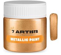 7 Artists Peinture Bronze Acrylique 50 ml - Haute Couverture avec Effet Pailleté pour Loisirs Créatifs & Arts | Peinture Acrylique Métallisée Tout Support pour Bois, Toile, Pierre & Argile