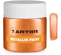 7 Artists Peinture Cuivre Acrylique 50 ml - Haute Couverture avec Effet Pailleté pour Loisirs Créatifs & Arts | Peinture Acrylique Métallisée Tout Support pour Bois, Toile, Pierre & Argile