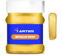 7 Artists Peinture Dorée Riche Acrylique 230 ml - Haute Couverture avec Effet Pailleté pour Loisirs Créatifs & Arts | Peinture Acrylique Métallisée Tout Support pour Bois, Toile, Pierre & Argile
