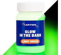 7 Artists Peinture Phosphorescente Acrylique Verte Claire 100 ml - Glow in the Dark Paint avec Effet Phosphorescent | Peinture Fluorescente dans le Noir pour Art, Loisirs Créatifs et Décoration