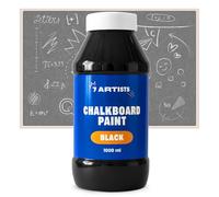7 Artists Peinture Tableau Noir 1000 ml - Peinture Ardoise Noire pour Craie, pour Tableau, Murale, MDF | Chalkboard Paint