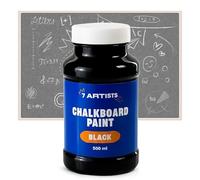 7 Artists Peinture Tableau Noir 500 ml - Peinture Ardoise Noire pour Craie, pour Tableau, Murale, MDF | Chalkboard Paint
