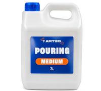 7 Artists Pouring Medium Acrylique Brillant - Medium de Lissage Fluide 3L | Pour Acrylic Pouring & Fluid Art | Améliore la Fluidité, Réduit les Bulles | Sèche Transparent avec une Finition Brillante