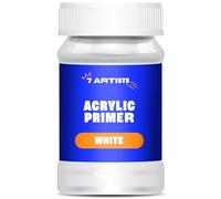 7 Artists Primer Acrylique Blanc 100 ml - White Gesso | Sous Couche Universel Base Peinture pour Toile, Bois et Papier | Ghesso pour Acrylique, Aquarelle et Huile