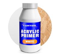 7 Artists Primer Acrylique Blanc 1000 ml - White Gesso | Sous Couche Universel Base Peinture pour Toile, Bois et Papier | Ghesso pour Acrylique, Aquarelle et Huile