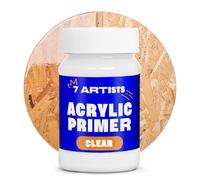 7 Artists Primer Acrylique Transparent 100 ml - Transparent Gesso | Sous Couche Universel Base Peinture pour Toile, Bois et Papier | Ghesso pour Acrylique, Aquarelle et Huile