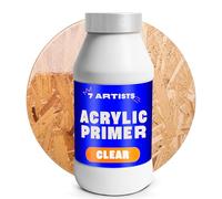 7 Artists Primer Acrylique Transparent 1000 ml - Transparent Gesso | Sous Couche Universel Base Peinture pour Toile, Bois et Papier | Ghesso pour Acrylique, Aquarelle et Huile