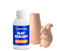 7 Artists Scellant Argile 250 ml - Impermeabilisant Transparent pour Argile Autodurcissante et Poterie Sans Cuisson | Vernis pour Poterie Autodurcissante