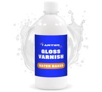 7 Artists Vernis Acrylique Brillant 500 ml - Transparent Gloss Varnish pour Surfaces Peintes à l’Acryl | Verni Incolore pour Toile, Argile, Bois, Galet | Vernis Peinture Acrylique pour Loisir Creatif