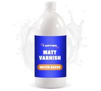 7 Artists Vernis Acrylique Mat 1000 ml - Transparent Vernis Mat pour Surfaces Peintes à l’Acryl | Verni Incolore pour Toile, Argile, Bois, Galet | Vernis Peinture Acrylique pour Loisir Creatif