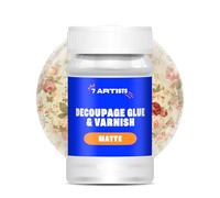 7 Artists Vernis Colle Transparent Découpage Mat 100 ml - Vernis Colle pour Serviette en Papier, Papier Decoupage | Vitrificateur pour Découpage Bois, Verre, Céramique, Loisirs Créatifs