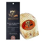 7 BELLOTAS Épaule de Jambon 100% Pata Negra | Fabriquée à partir de Porcs Ibériques Nourris aux glands et Processus de Curation Naturelle | Paleta de Bellota Iberico | 26 Mois (Désossé + 2,0 Kg.)