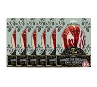 7 BELLOTAS Jambon 100% Ibérique | Fabriqué à partir de Porcs Ibériques Nourris aux glands et Processus de Curation Naturelle | Jamon Pata Negra Iberico Bellota | 48 Mois | En tranches 6 X 80 gr.